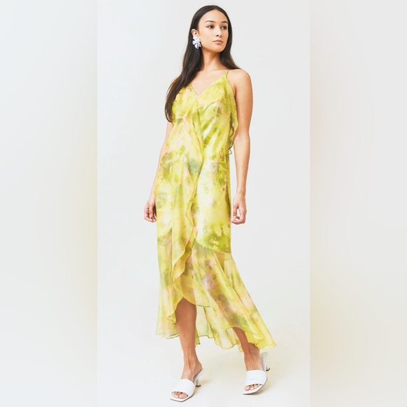 Misa / Aina Ruffle High Low Dress / NWT / XS - Picture 2 of 9